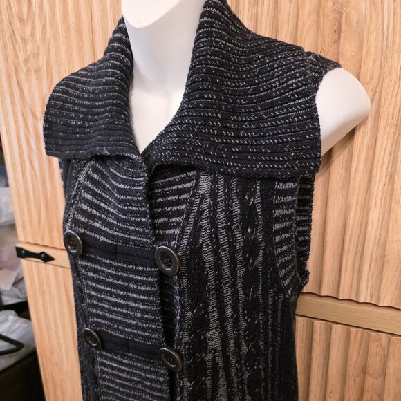 Style & Co. Longline Sleeveless Cardigan Vest - Picture 2 of 8